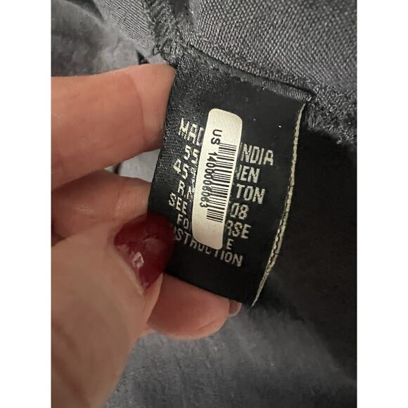 J. PETERMAN Dark Gray Floral Embroidered Bohemian Peasant Tunic Blouse Top Sz L - Picture 10 of 12